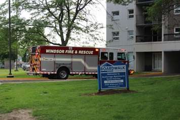 A fire in an apartment at 2930 Wildwood Dr. in Windsor is under investigation.  (Photo by Adelle Loiselle)