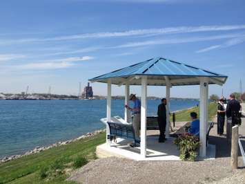 Bluewater Trails grand opening of Gazebo at St.Clair and Lasalle Line May 14 (Photo by Briana Carnegie)