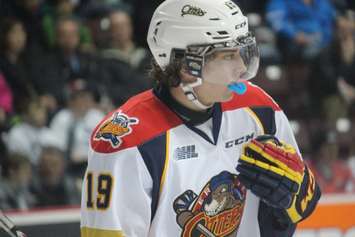 Erie Otter center Dylan Strome plays the Windsor Spitfires, March 19, 2015. (Photo by Jason Viau)