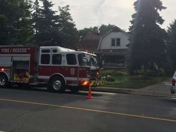 Murphy Rd. House Fire June 25, 2015. BlackburnNews.com photo by Aaron Zimmer.