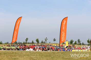 Participants in the Windsor Corporate Challenge, June 17, 2017. (Photo courtesy the Job Shoppe)