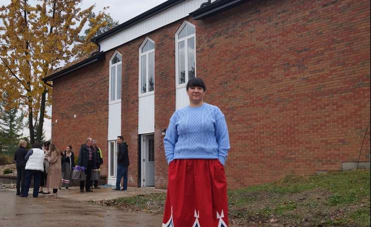 Kettle and Stony Point First Nation Mental Health and Addictions Manager Julie George. October 26, 2023. (Photo by Natalia Vega)