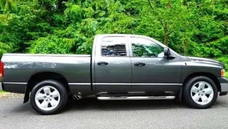 A grey pickup similar to the one two individuals were last seen driving away in (Photo by: West Region OPP)