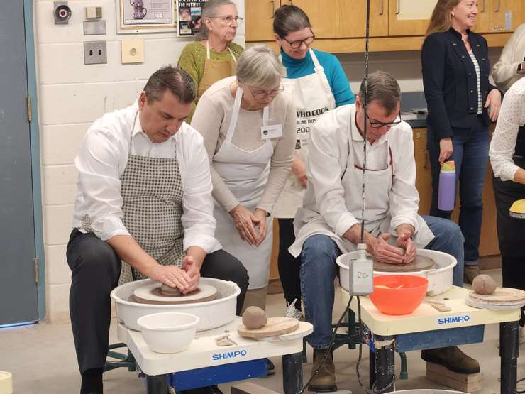 Celebrities make their bowls during the 2024 Celebrity Bowl a Thon - Mar 12/24 (Blackburn Media Photo by Josh Boyce)