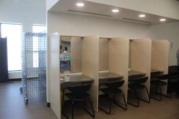 Safepoint safe consumption site, April 19, 2023. (Photo by Maureen Revait) 