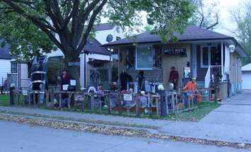 A Halloween display on Prado Pl. in east Windsor, October 31, 2017. (Photo by Maureen Revait)