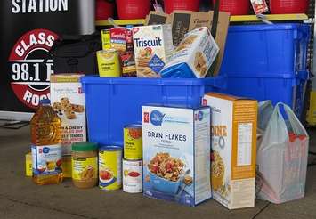 Non perishable food items. (File photo by Miranda Chant, Blackburn Media)
