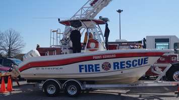 Pt Edward Fire Rescue boat. Photo by Jake Jeffrey. May 6, 2016 (blackburnnews.com)