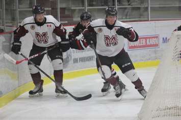 The Chatham Maroons take on the Sarnia Legionnaires, October 18, 2015. (Photo courtesy of Jocelyn McLaughlin)