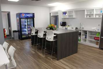 The break room at the new YA Canada facility at 730 Richmond St. in Chatham. September 8, 2016. (Photo by Jake Kislinsky)