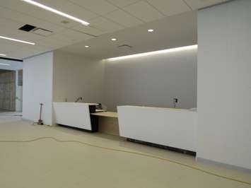 The Service London counter at the Bostwick Community Centre on Southdale Rd. W. (Photo by Miranda Chant, Blackburn News)