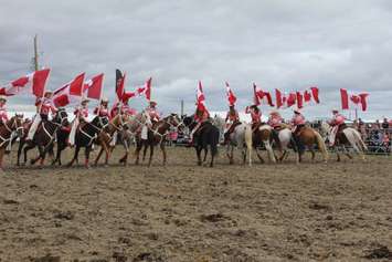 The Canadian Cowgirls performing on the last day of the 2018 IPM. September 22, 2018. (Photo by Natalia Vega).