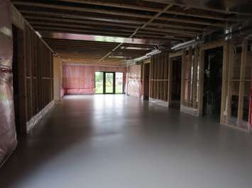 The basement of the Millstone Dream Home  on  Silver Creek Circle. (Photo by Miranda Chant, Blackburn News) 