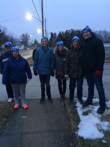 Walking in Chatham. Saturday, February 23. (Photo submitted by Al Baker)