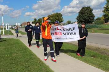 Walk a Mile in Her Shoes event in Chatham on October 8, 2019 (Photo by Allanah Wills)