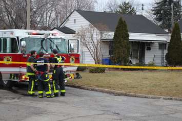 Windsor fire crews respond to a fire at 997 McKay Ave. on March 16, 2015. (Photo by Jason Viau)