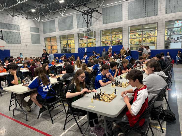 Students compete in the 35th annual St. Clair Catholic District School Board Chess Tournament - May 14/24 (Blackburn Media Photo by Melanie Irwin)