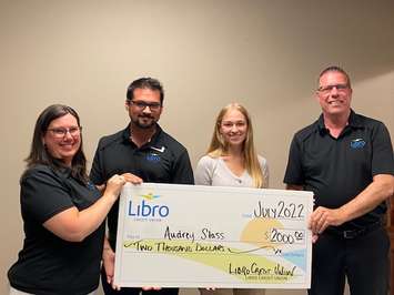 Libro’s student award. July 2022. (Photo courtesy of Darby Starling)