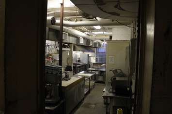 The kitchen in the Windsor Jail where well behaved inmates would work along side kitchen staff. (Photo by Maureen Revait)