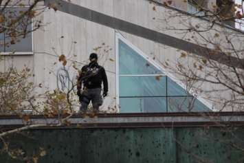 A heightened police presence could be seen at the Remembrance Day ceremony on November 9, 2014. (Photo by Jason Viau)