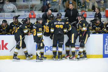 The Sarnia Sting taking on the Flint Firebirds. 20 February 2023. (Metcalfe Photography)