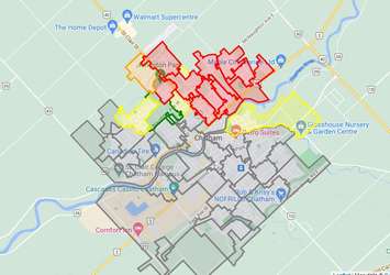 Power outages in Chatham-Kent on Monday, February 27, 2023. (Photo courtesy of Entegrus' Outage Map).  