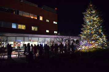 Members of the community gather for the 32nd annual Christmas Wish Tree lighting ceremony at CKHA’s Chatham site on December 16, 2021 (Courtesy CKHAF) 