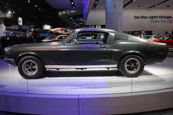 The original 1968 Ford Mustang Bullitt concept car is displayed at the North American International Auto Show in Detroit, January 15, 2018. Photo by Mark Brown/Blackburn News.