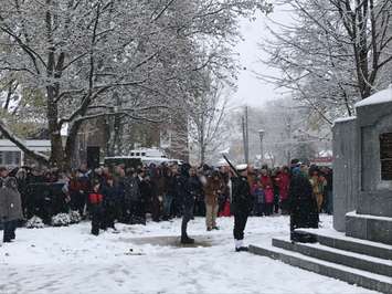 Remembrance Day in Sarnia 2019 (Blackburnnews.com photo by Aaron Zimmer)