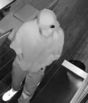 A suspect in an apparent break-and-enter in Amherstburg is seen in a surveillance image on September 15, 2020. Image provided by Windsor Police Service.