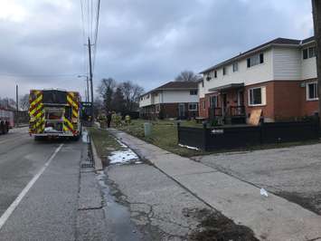 Colborne Road Fire, December 30, 2021. Photo by Sue Storr.