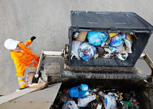 Be careful with trash to keep collectors safe