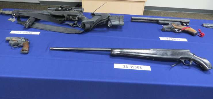 More guns seized by Project SAFE (Photo by Tamara Thornton, Blackburn Med