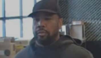 Surveillance camera image of a suspect wanted in at least four retail theft incidents in Windsor. Image provided by Windsor police.