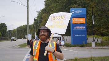 Local 124 Vice President Jonathan Lawrence. September 24, 2025. (Photo by Natalia Vega)