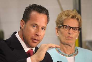 FCA Canada CEO Reid Bigland and Ontario Premier Kathleen Wynne, June 15, 2016. (Photo by Jason Viau)