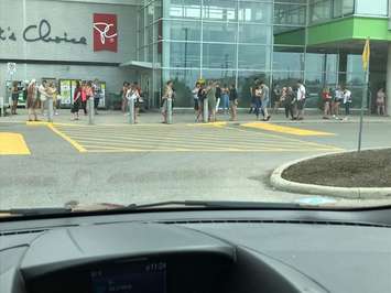 The lineup outside of Winners in Chatham on Wednesday, May 27, 2020. (Photo courtesy of Fanny Beckstead via Facebook)