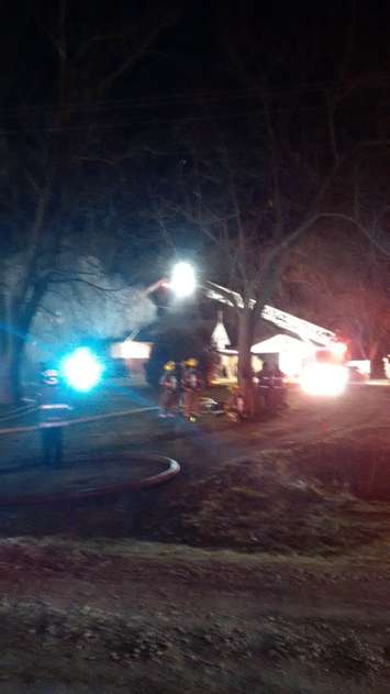 Kingsville fire crews respond to a blaze on County Rd. 34, March 21, 2016. (Photo courtesy Kingsville fire)