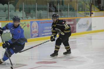 The Wallaceburg Lakers play the Amherstburg Integrity Admirals on Oct. 19, 2016. (Photo courtesy of Jocelyn McLaughin)
