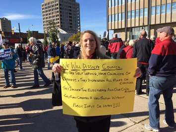 Margaret Bird At Mike Bradley Rally (Blackburnnews.com Photo By Melanie Irwin)
