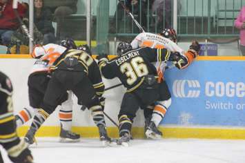 The Wallaceburg Lakers vs. the Essex 73's on Nov. 2, 2016. (Photo courtesy of Jocelyn McLaughlin)