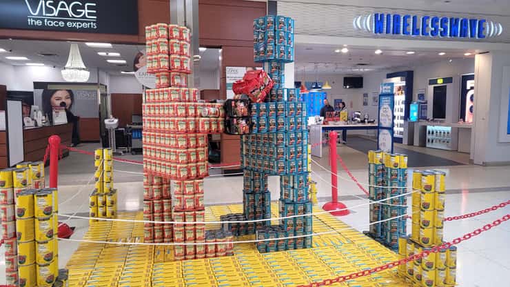 2026 CANstruction display by No Frills. Blackburn Media photo by Stephanie Chaves. 