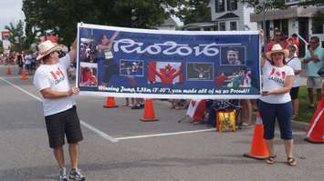 A Celebration In Corunna For Local High Jump Gold Medalist Derek Drouin (Blackburnnews.com Photo By Josh Boyce)