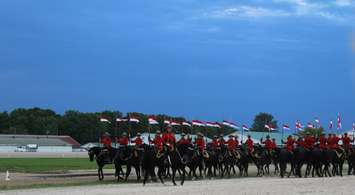 During the 2016 RCMP Musical Ride performance at the Dresden raceway. August 24, 2016. (Photo by Natalia Vega)