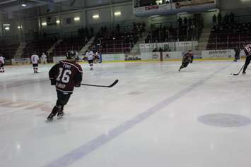 The Chatham Maroons take on the Leamington Flyers, March 24, 2016. (Photo by Matt Weverink)
