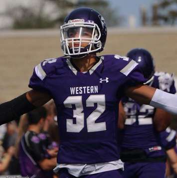 Western Mustangs defensive back and Chatham native Josh Woodman. (Photo courtesy of Facebook)