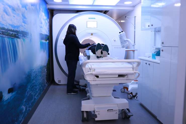 The mobile MRI unit at Erie Shores HealthCare. Provided by Erie Shores HealthCare. 