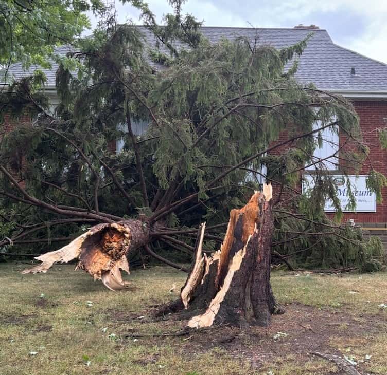 Historic Moore Museum shuttered following Saturday's severe storm