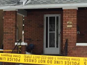 Windsor Police investigating after a shooting took place on Parent Ave (Photo by Jason Viau).