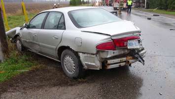 A look at the vehicle's tail damage (photo by Jake Kislinsky)